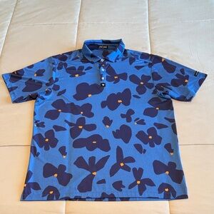 Bad Birdie Blue Dreams Men’s Short Sleeve Golf Polo